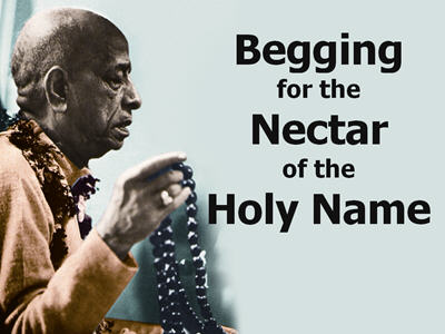 Begging for the Nectar of the Holy Name