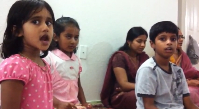 Mahamantra Japa Lead by Kids in Vedic Style