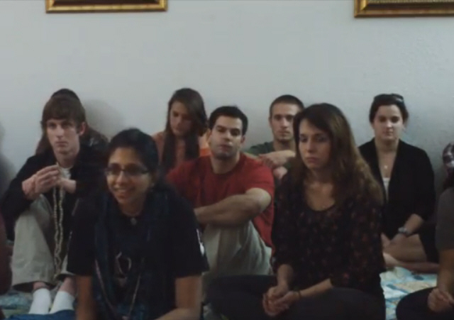 Mantra Meditation with Visiting Students at BYST