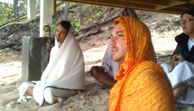 Morning Japa with HH Radhanatha Maharaj in Bahamas