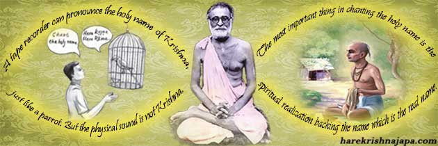 Shrila Bhaktisiddhanta on mechanical chanting