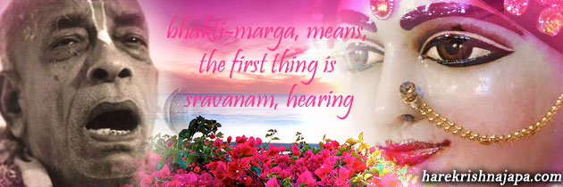 Bhakti starts with hearing