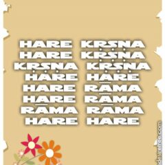 Hare Krishna Maha Mantra 085