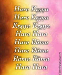 Hare Krishna Maha Mantra in Spanish 012