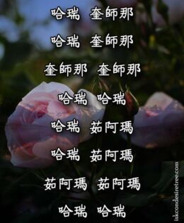 Hare Krishna Maha Mantra in Chinese 003