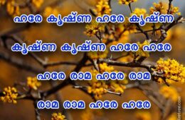 Hare Krishna Maha Mantra in Malayalam 003