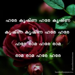 Hare Krishna Maha Mantra in Malayalam 005