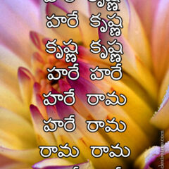Hare Krishna Maha Mantra in Telugu 006