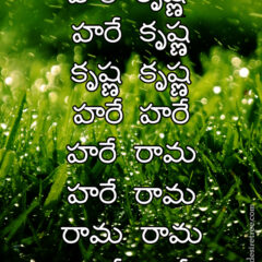 Hare Krishna Maha Mantra in Telugu 014