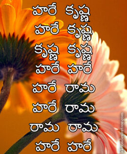 Hare Krishna Maha Mantra in Telugu 017