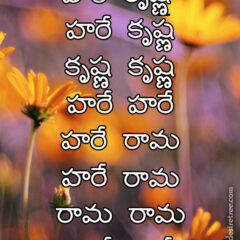 Hare Krishna Maha Mantra in Telugu 020
