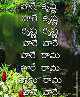 Hare Krishna Maha Mantra in Telugu 021