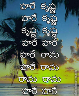 Hare Krishna Maha Mantra in Telugu 023