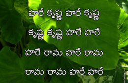 Hare Krishna Maha Mantra in Telugu 007