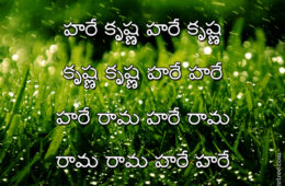 Hare Krishna Maha Mantra in Telugu 014