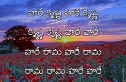 Hare Krishna Maha Mantra in Telugu 019