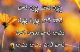 Hare Krishna Maha Mantra in Telugu 020