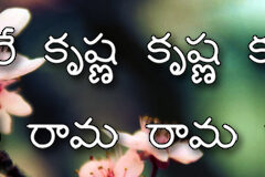 Hare Krishna Maha Mantra in Telugu 010